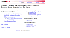 Desktop Screenshot of internic.net